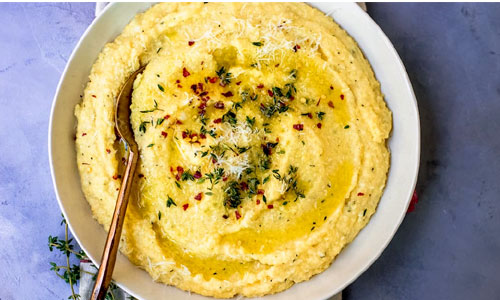 Parmesan Polenta dish in a bowl